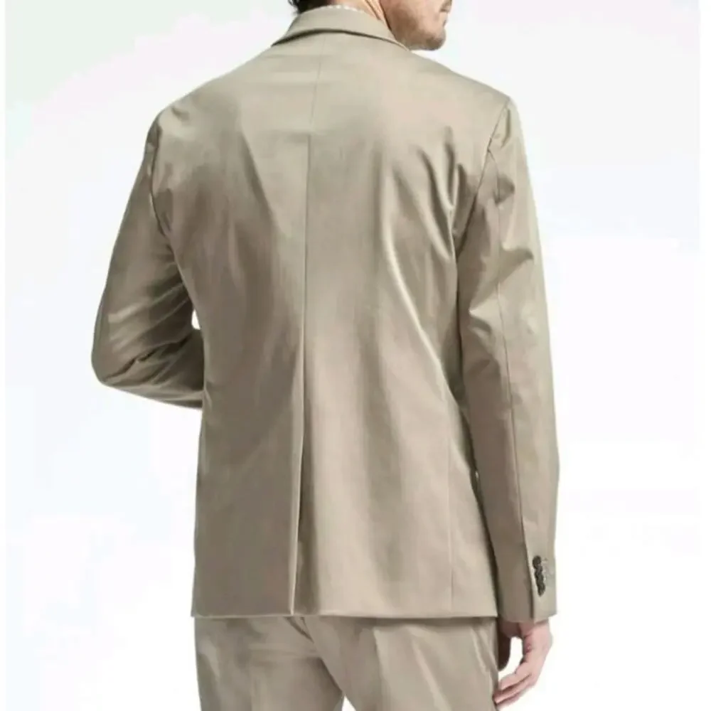 NEW Banana Republic 40R 40 Standard Fit Jacket Blazer Acorn Khaki Tan 542192
